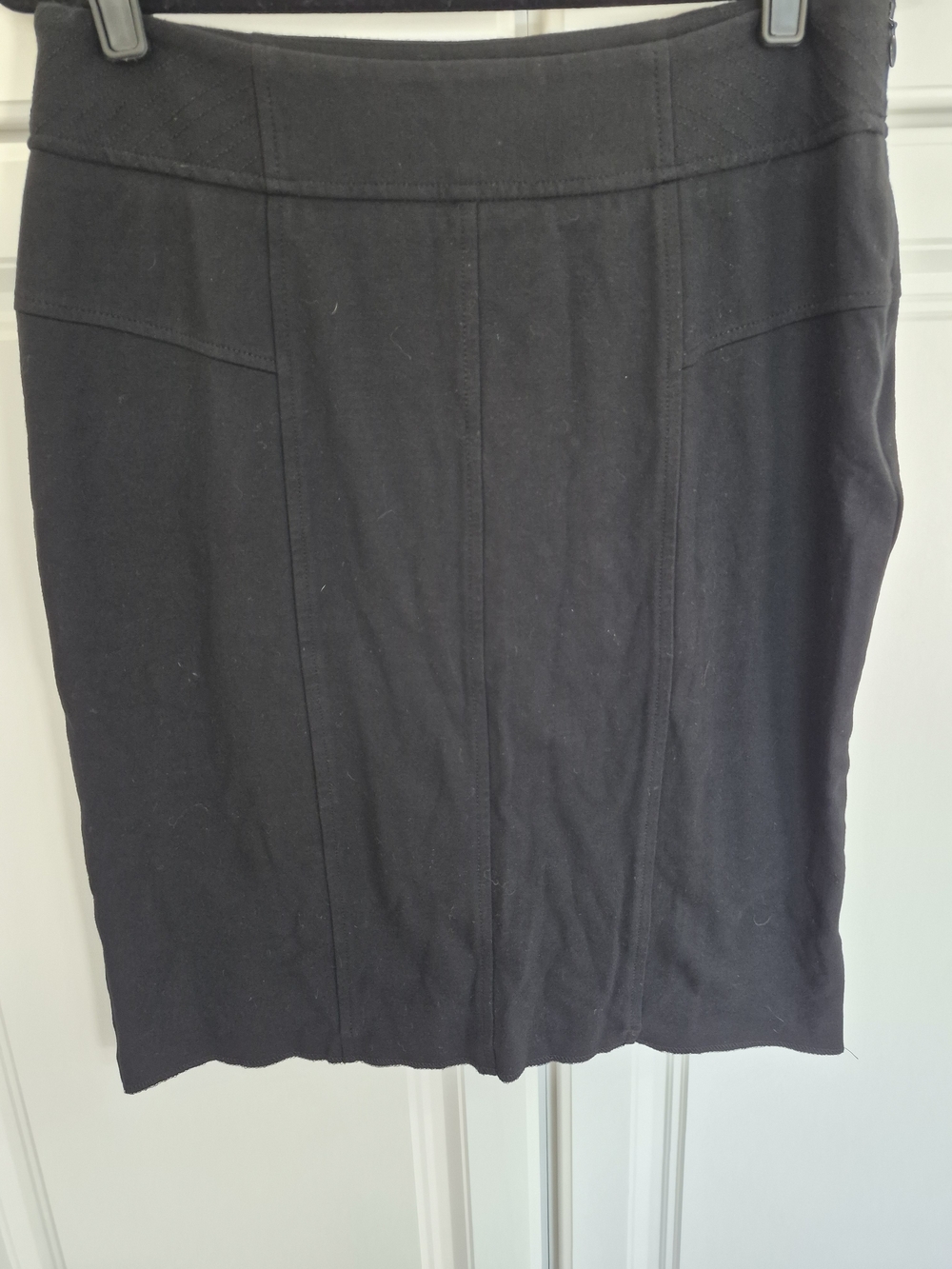 Chico's Black Fitted Pencil Skirt. Size 1/Small.  24" Long.